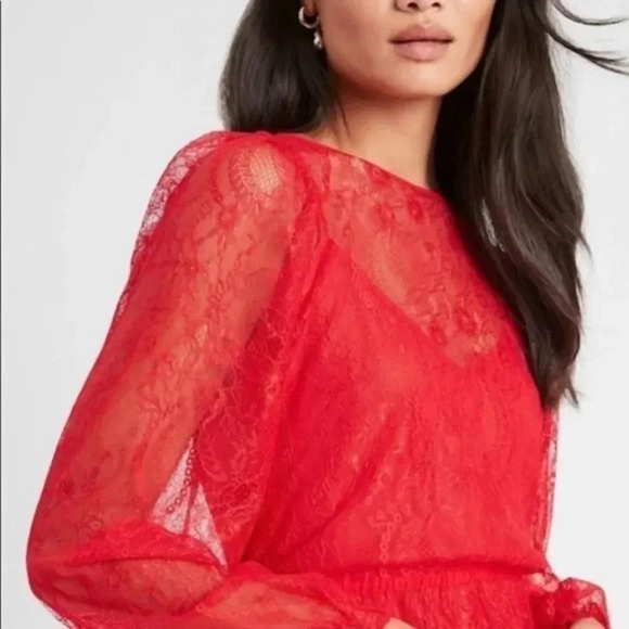 Banana Republic factory lace midi dress - Picture 3 of 9